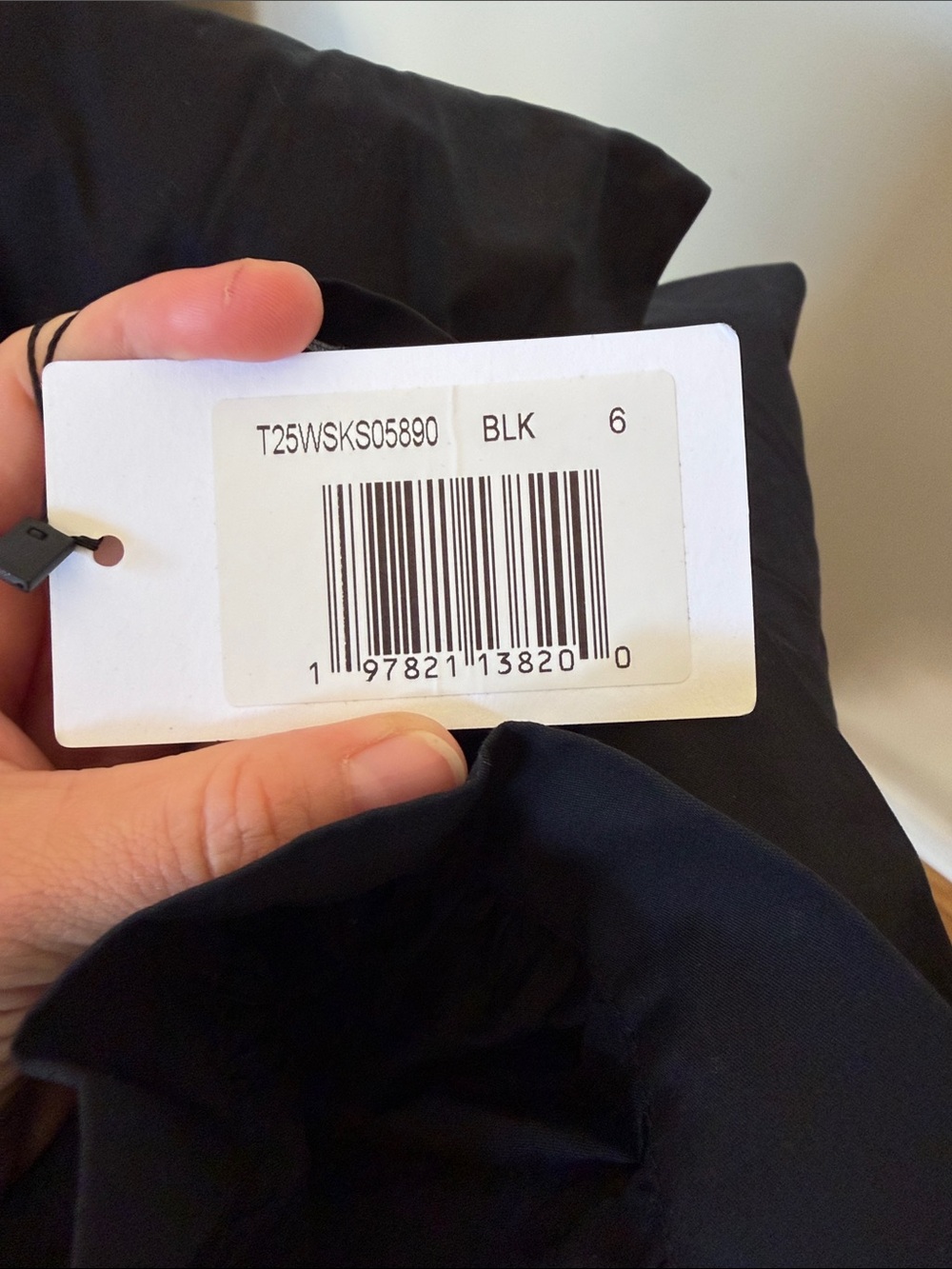 NWT Women's Black Tiered Maxi Skirt with Eyelet Hem - Picture 6 of 7
